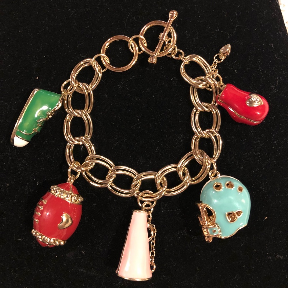 Gold Sports Charm Bracelet